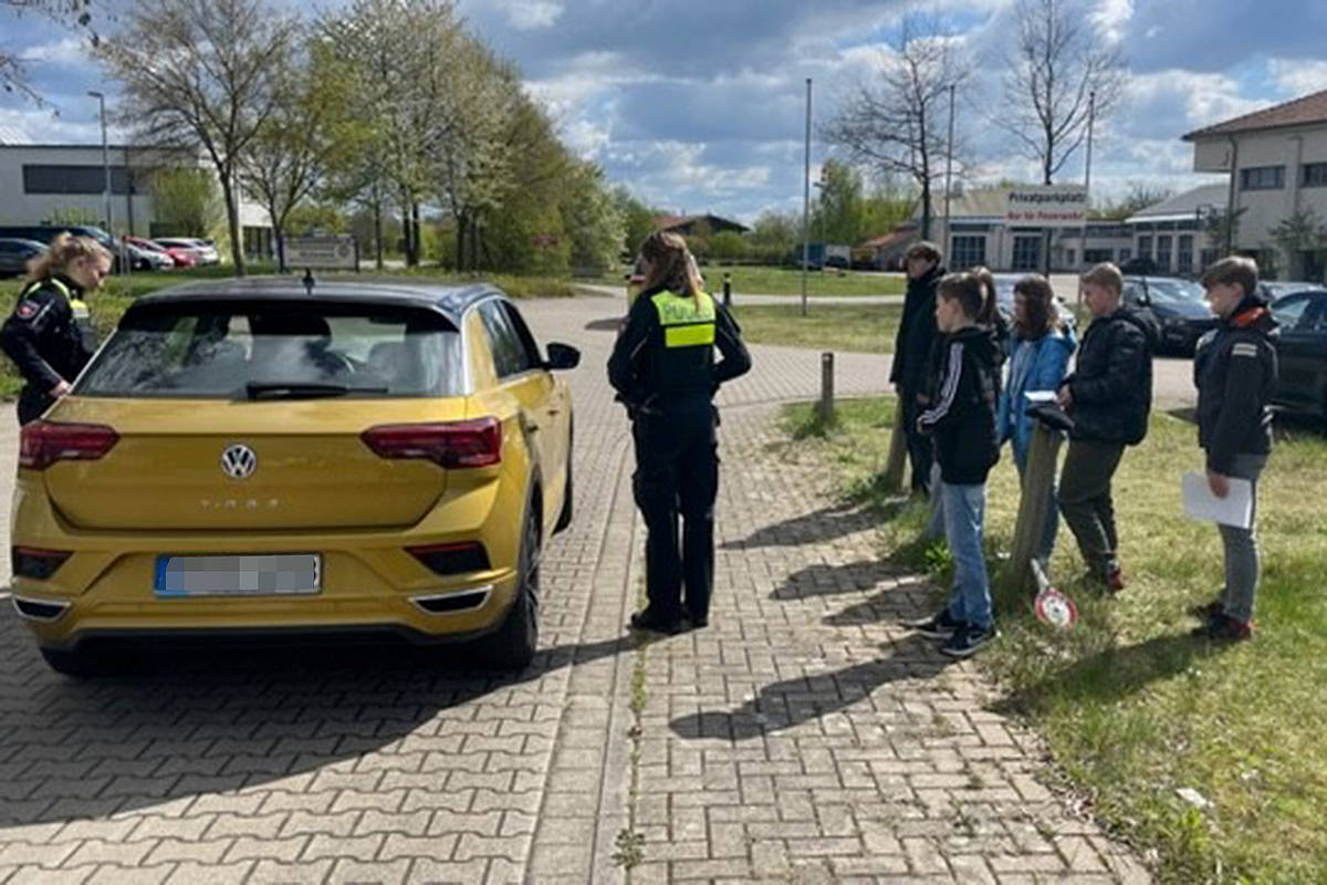 AltkreisBlitz Zukunftstag bei der Polizeiinspektion Burgdorf