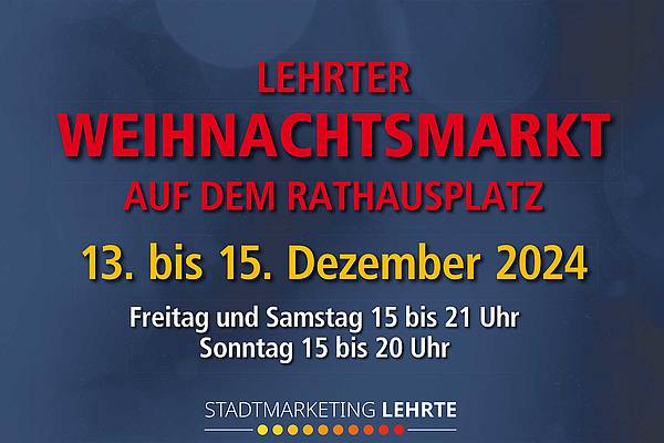 Lehrter Weihnachtsmarkt auf dem Rathausplatz